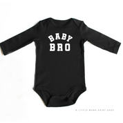 Varsity 'Bro' Sibling Tees - (Choose Your Role) - Child Long Sleeve Tee Little Mama Shirt Shop