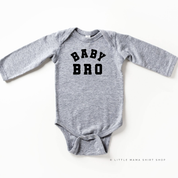 Varsity 'Bro' Sibling Tees - (Choose Your Role) - Child Long Sleeve Tee Little Mama Shirt Shop