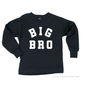 Varsity 'Bro' Sibling Tees - (Choose Your Role) - Child Long Sleeve Tee Little Mama Shirt Shop