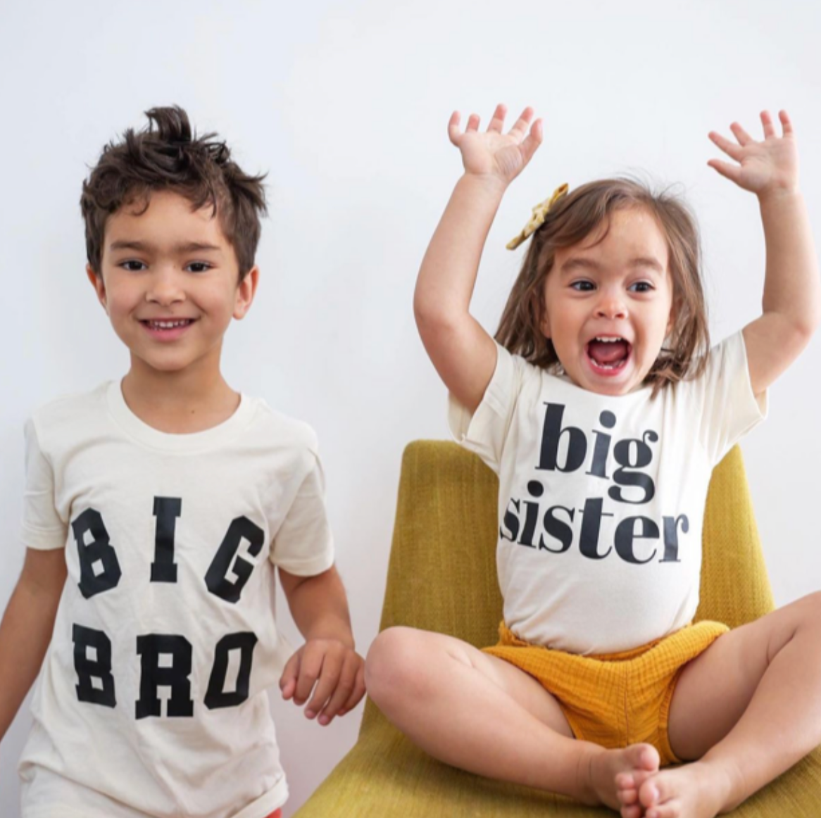 Varsity 'Bro' Sibling Tees - (Choose Your Role) - Child Tee Little Mama Shirt Shop
