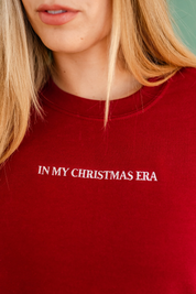 In My Christmas Era - Embroidered Basic Fleece Little Mama Shirt Shop LLC