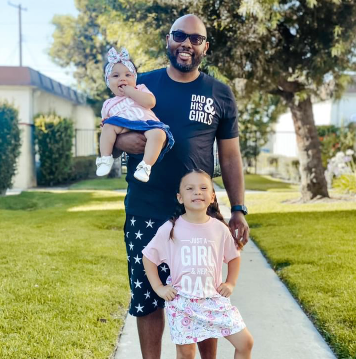 Dad & His "Boy(s) / Girl(s)" - Unisex Tee Little Mama Shirt Shop