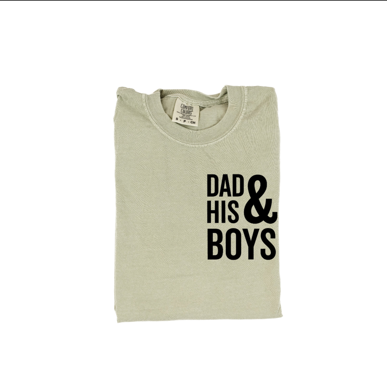 Dad & His Boy(s) / Girl(s) - Comfort Colors Tee Little Mama Shirt Shop
