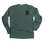 Dad & His Boy(s) / Girl(s) - Long Sleeve Comfort Colors Tee Little Mama Shirt Shop