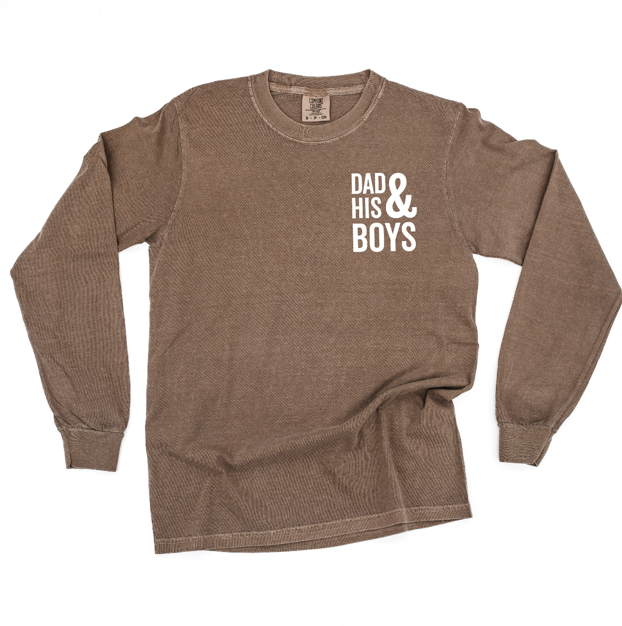 Dad & His Boy(s) / Girl(s) - Long Sleeve Comfort Colors Tee Little Mama Shirt Shop