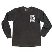 Dad & His Boy(s) / Girl(s) - Long Sleeve Comfort Colors Tee Little Mama Shirt Shop