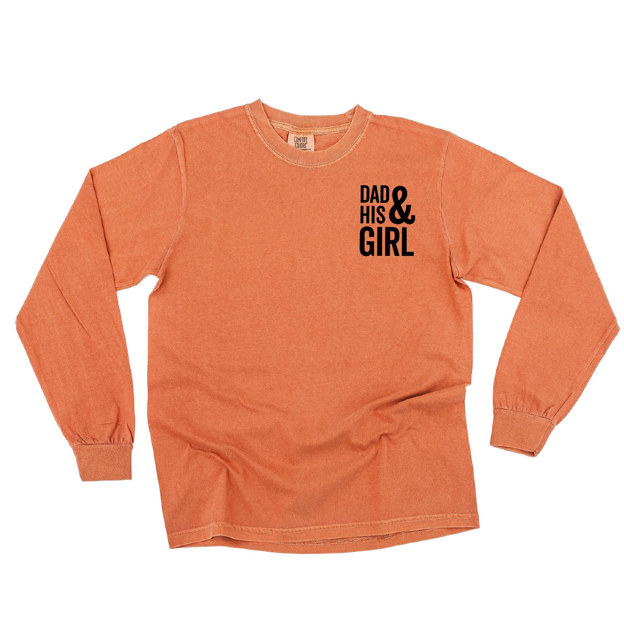 Dad & His Boy(s) / Girl(s) - Long Sleeve Comfort Colors Tee Little Mama Shirt Shop