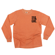 Dad & His Boy(s) / Girl(s) - Long Sleeve Comfort Colors Tee Little Mama Shirt Shop