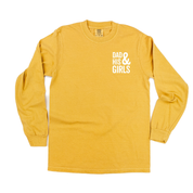 Dad & His Boy(s) / Girl(s) - Long Sleeve Comfort Colors Tee Little Mama Shirt Shop