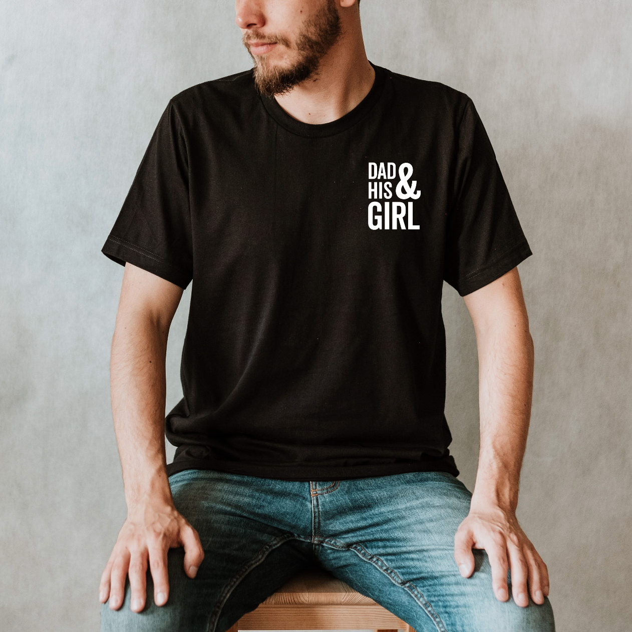 Dad & His "Boy(s) / Girl(s)" - Unisex Tee Little Mama Shirt Shop