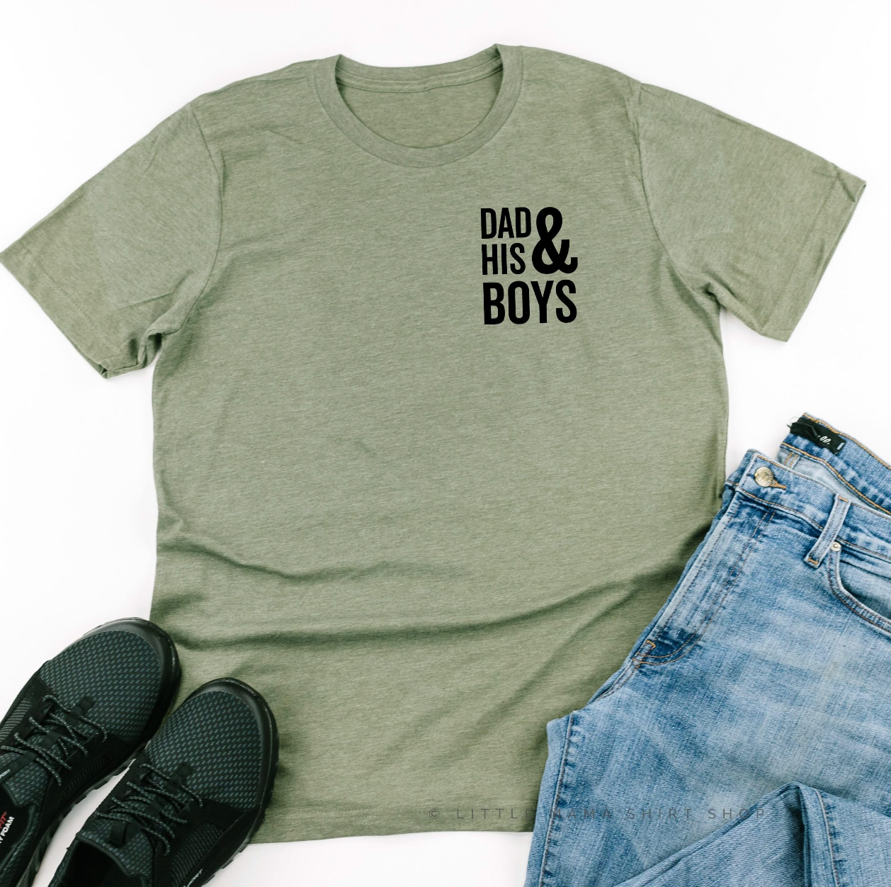 Dad & His "Boy(s) / Girl(s)" - Unisex Tee Little Mama Shirt Shop