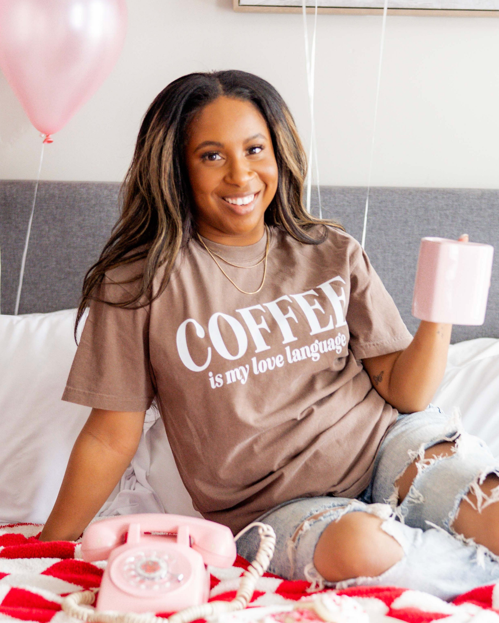 "_____" Is My Love Language (Choose Your Beverage) - Comfort Colors Tee Little Mama Shirt Shop