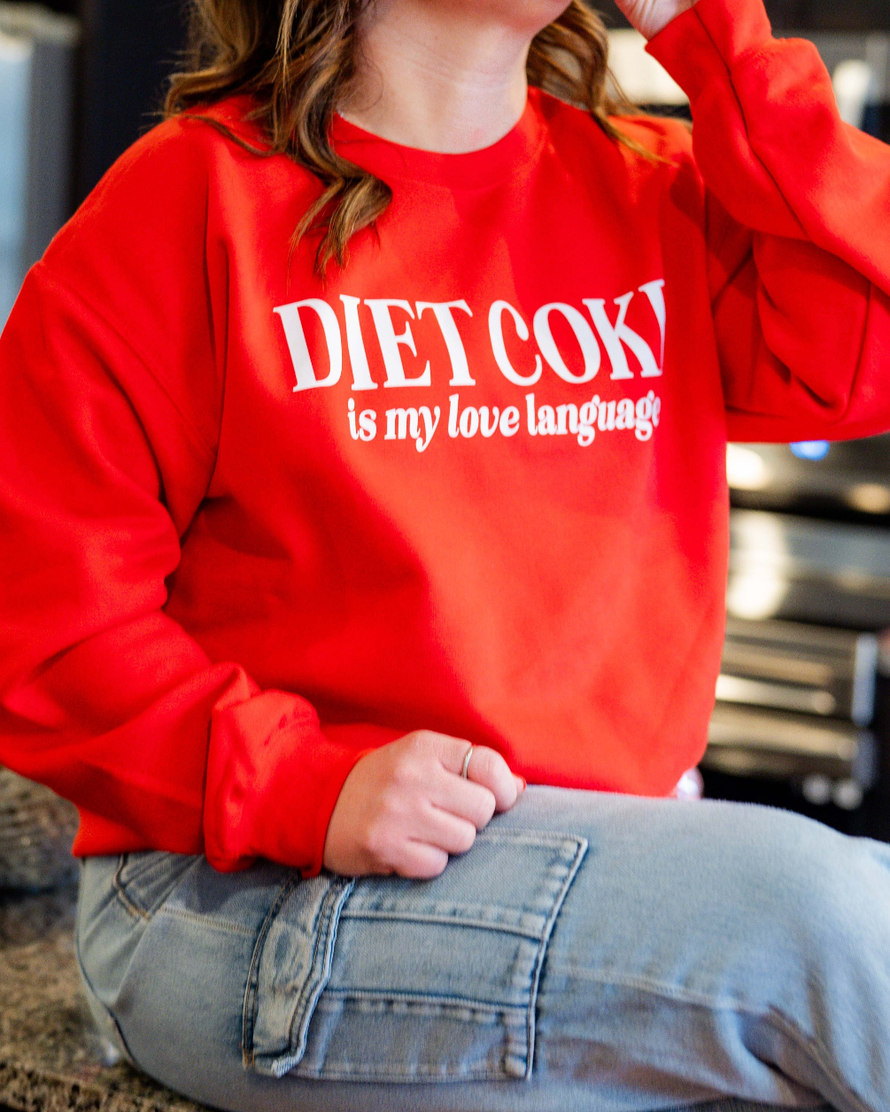 "_____" Is My Love Language (Choose Your Beverage) - Basic Fleece Little Mama Shirt Shop LLC