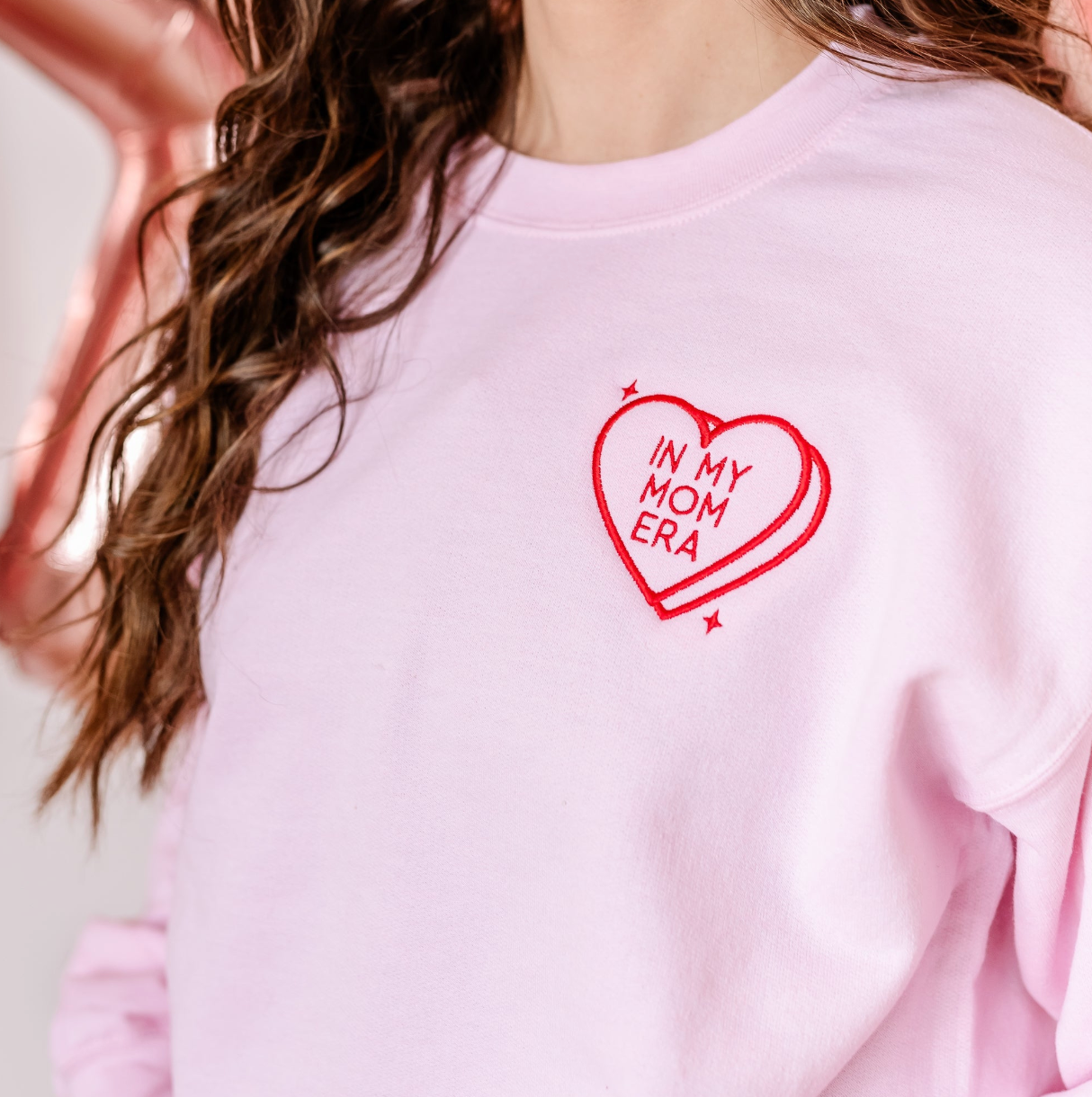 Embroidered Basic Fleece - Conversation Hearts (Choose Your Fave) Little Mama Shirt Shop LLC