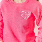 Embroidered Basic Fleece - Conversation Hearts (Choose Your Fave) Little Mama Shirt Shop LLC