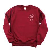 Sign Language - I Love You - Basic Fleece Little Mama Shirt Shop LLC