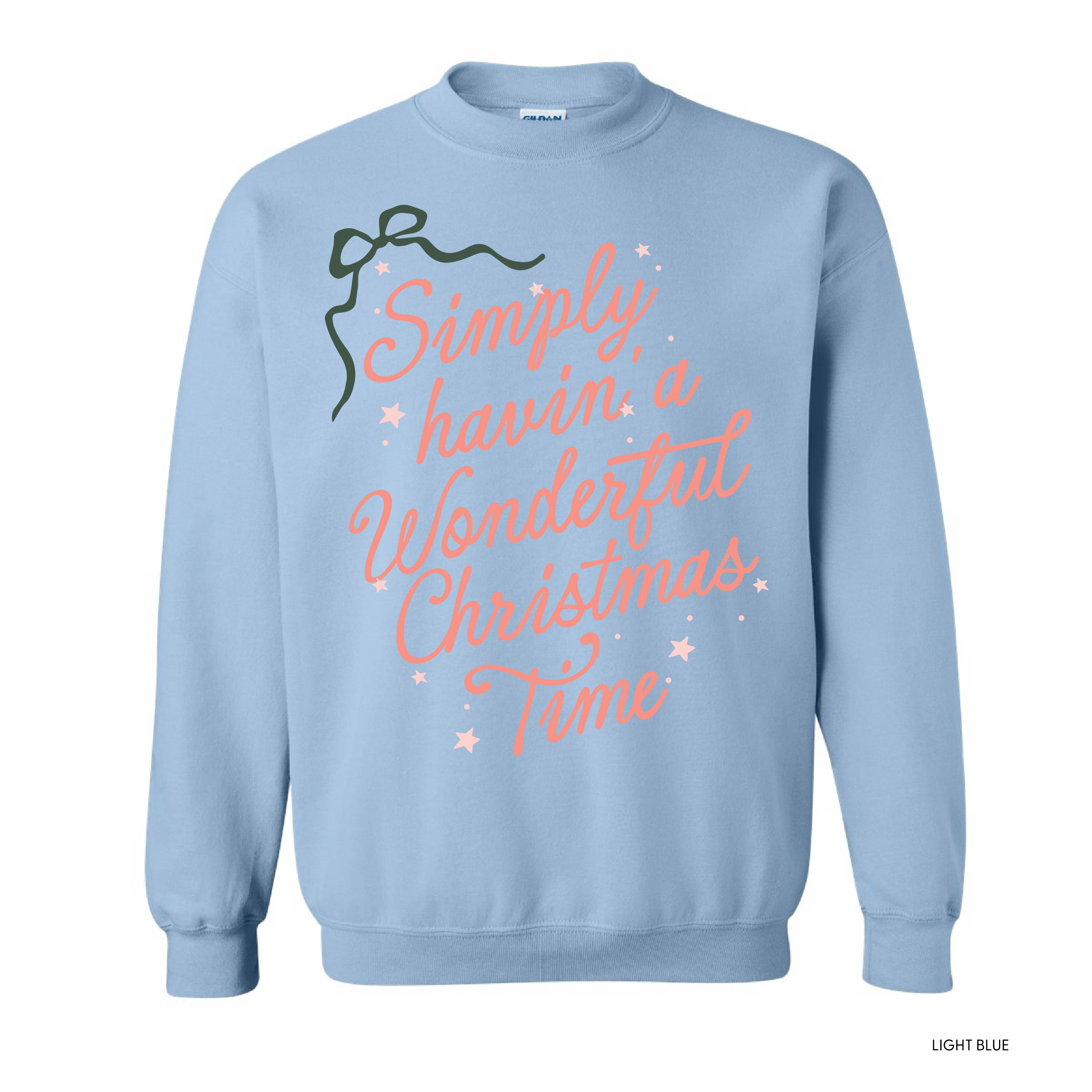 Simply Havin' A Wonderful Christmas Time - BASIC Fleece Little Mama Shirt Shop LLC