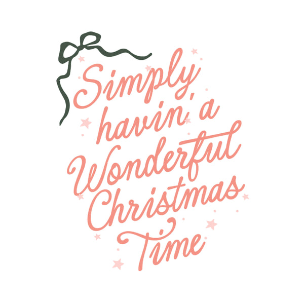 LMSS® STICKER - Simply Havin' a Wonderful Christmas Time