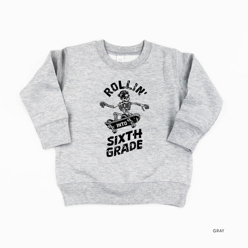 Skateboarding Skelly - Rollin' into Sixth Grade - Child Sweater