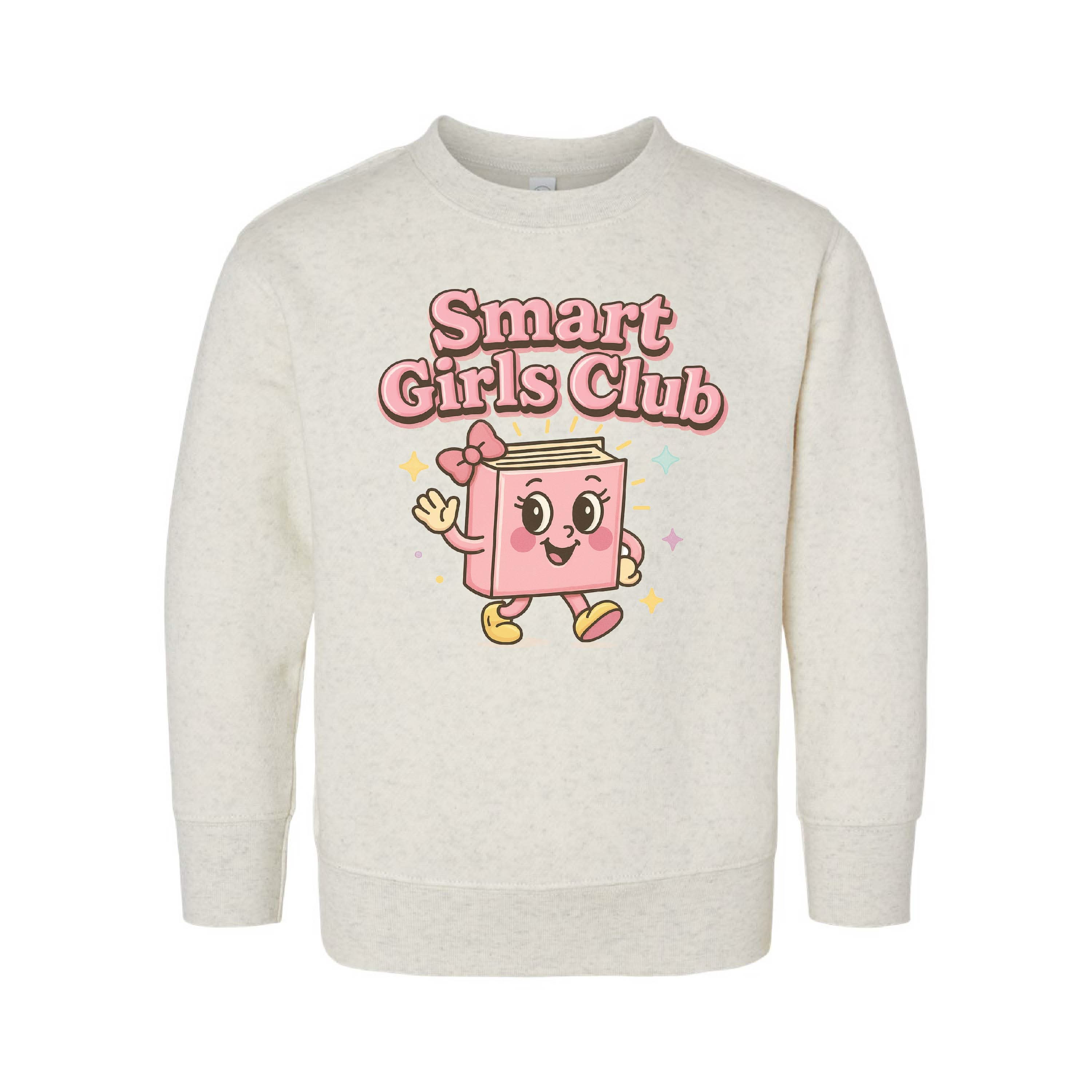 Smart Girls Club - Heathered Natural - Child Sweater Little Mama Shirt Shop