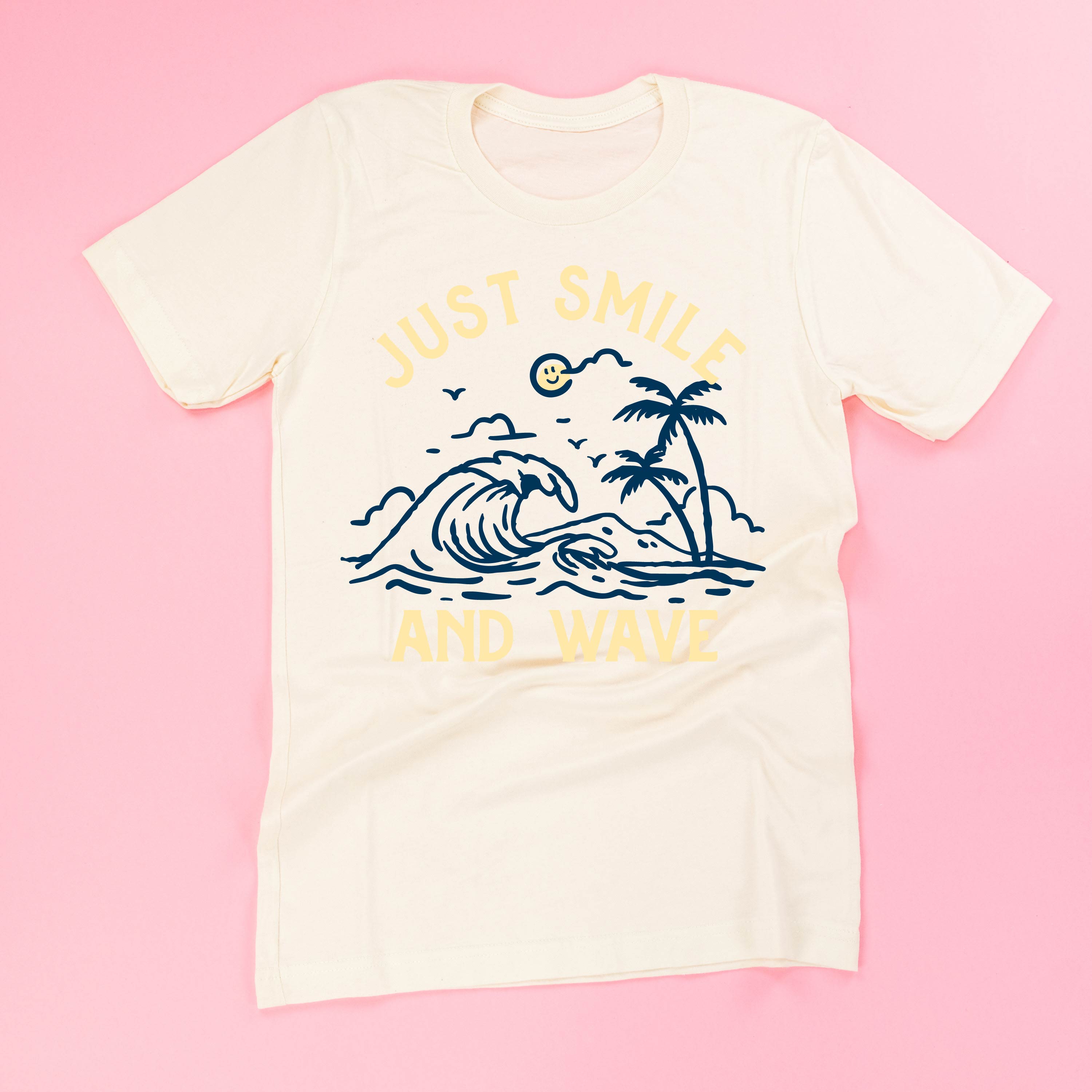 Smile And Wave - Unisex Tee Little Mama Shirt Shop