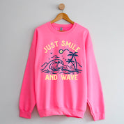 Smile and Wave - BASIC Fleece Little Mama Shirt Shop LLC