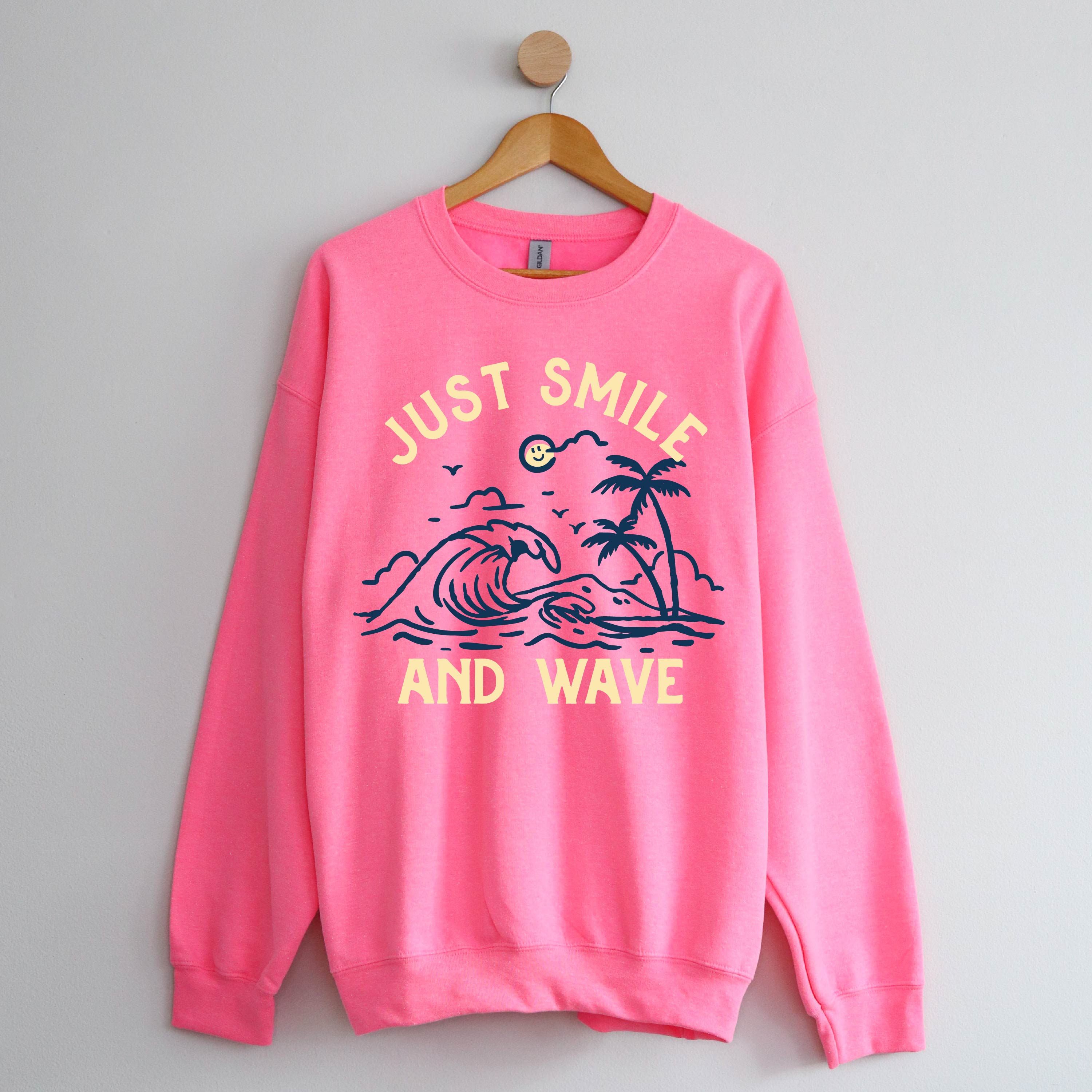 Smile and Wave - BASIC Fleece Little Mama Shirt Shop LLC