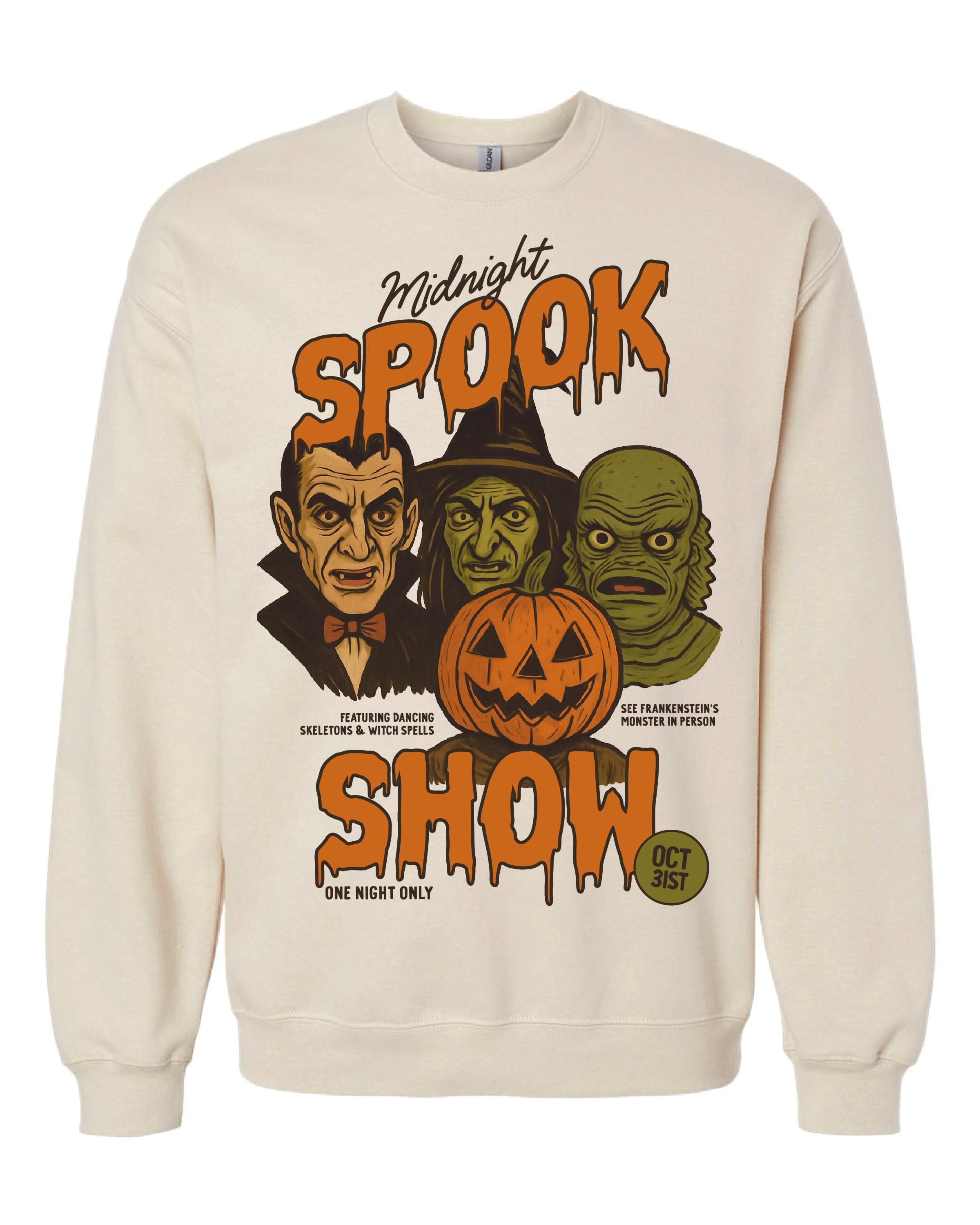 Midnight Spook Show - Basic Fleece Little Mama Shirt Shop LLC