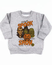 Midnight Spook Show - Gray Child Sweater Little Mama Shirt Shop