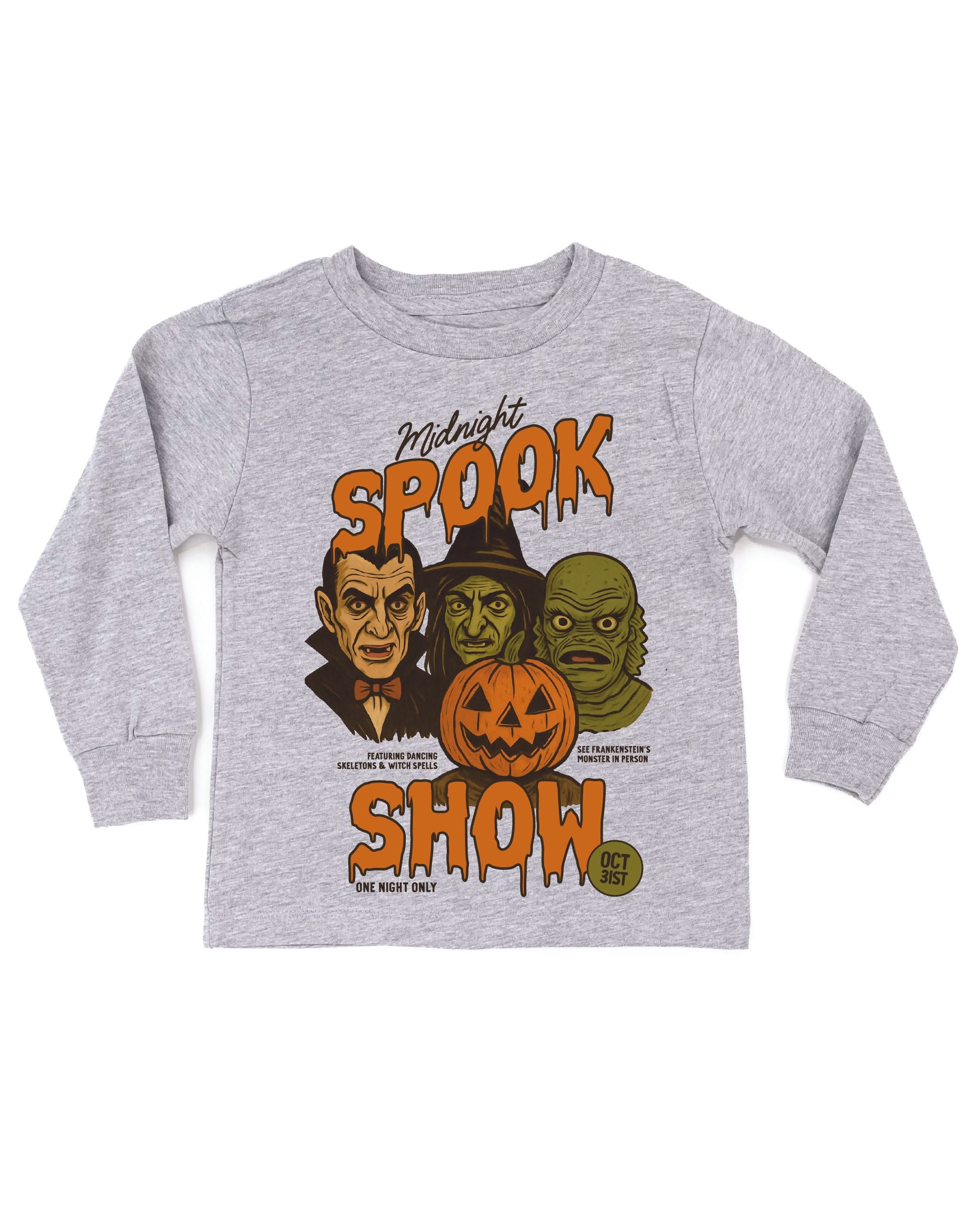Midnight Spook Show - Child Long Sleeve Tee Little Mama Shirt Shop