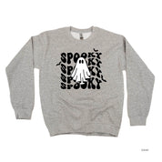 Spooky Ghost - Basic Fleece Crewneck Little Mama Shirt Shop LLC