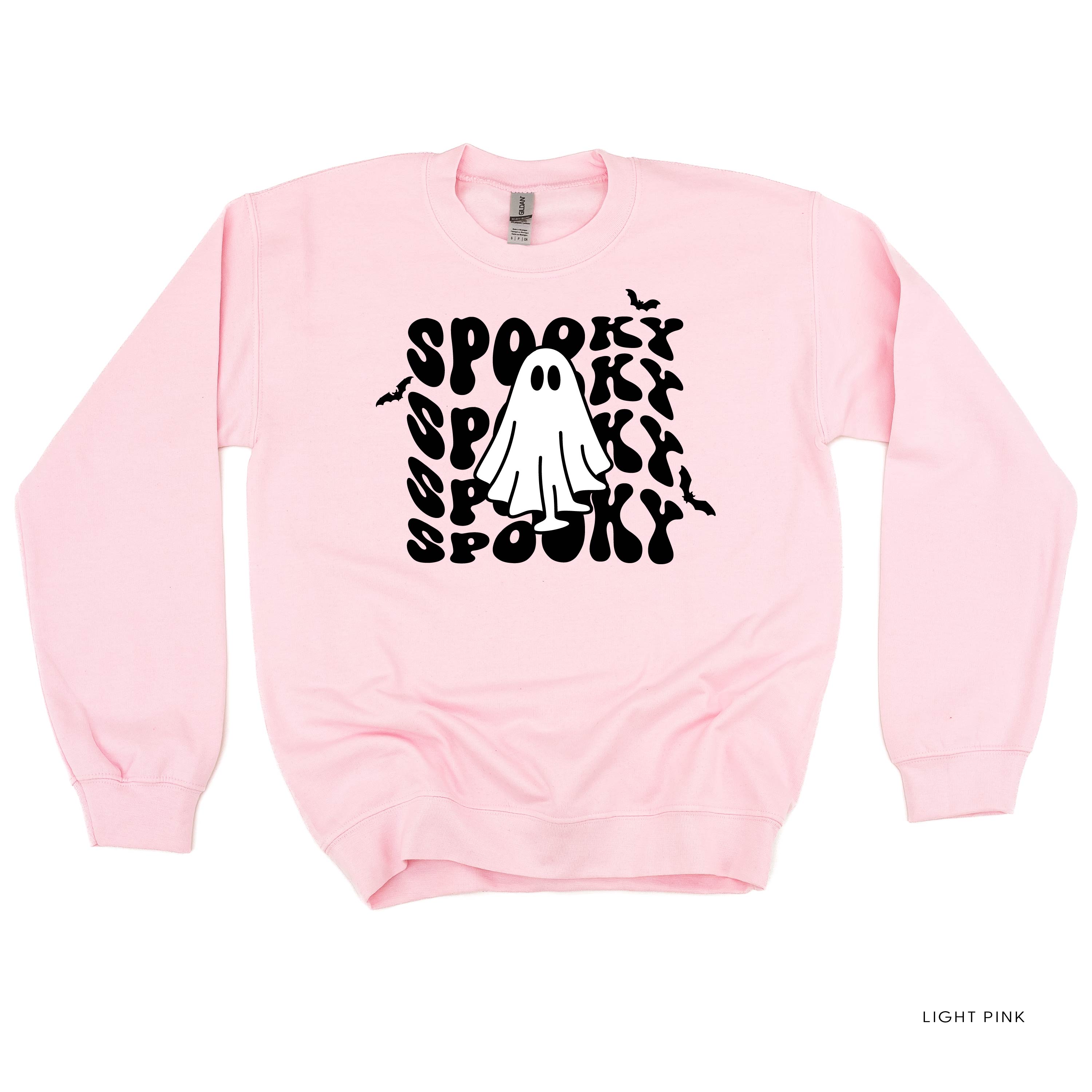 Spooky Ghost - Basic Fleece Crewneck Little Mama Shirt Shop LLC