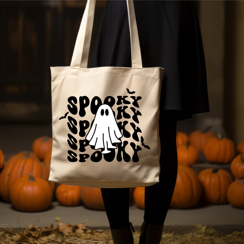 Haunted House Trick Or Treat Halloween Double Sided Tote Bag from