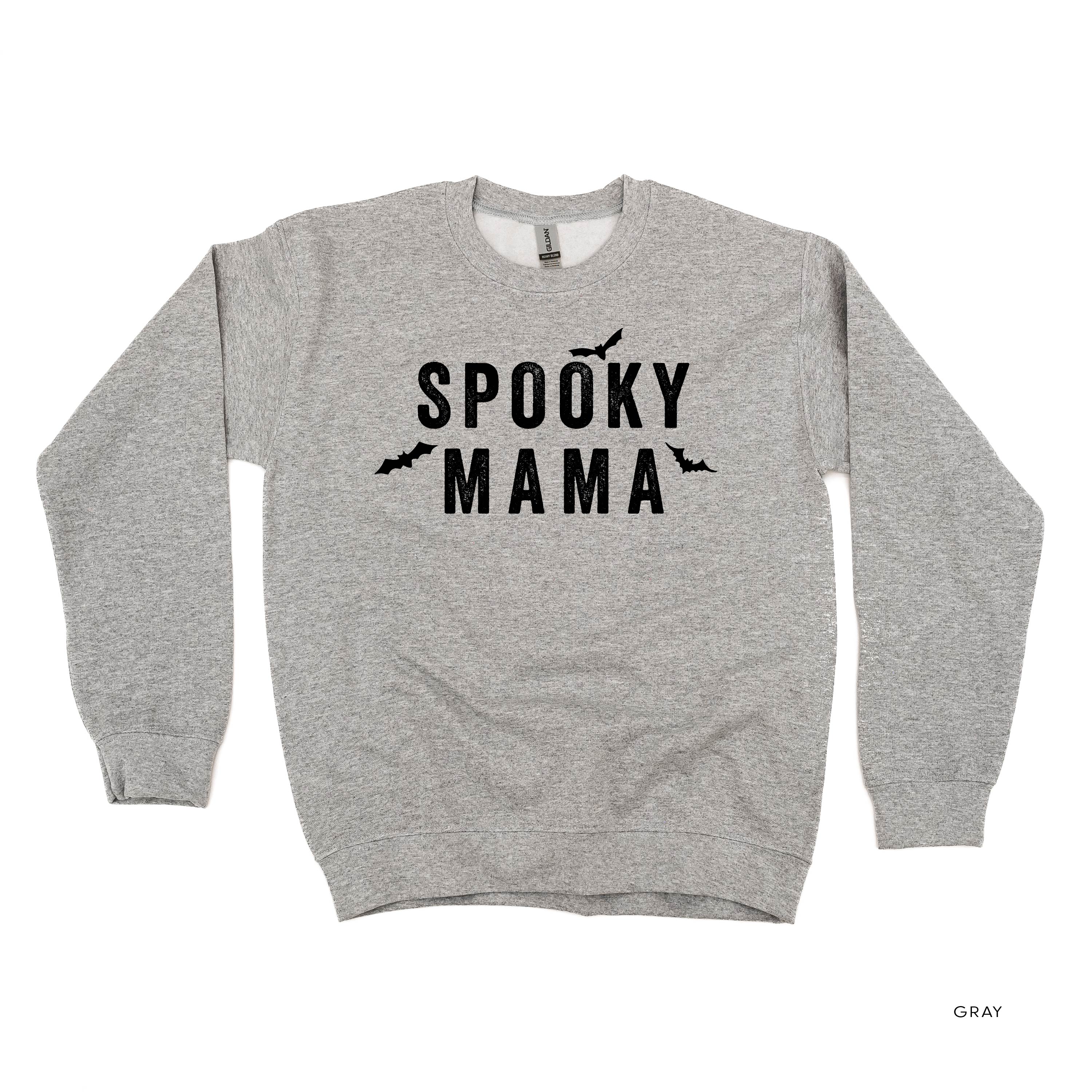 Spooky Mama - Basic Fleece Crewneck Little Mama Shirt Shop LLC