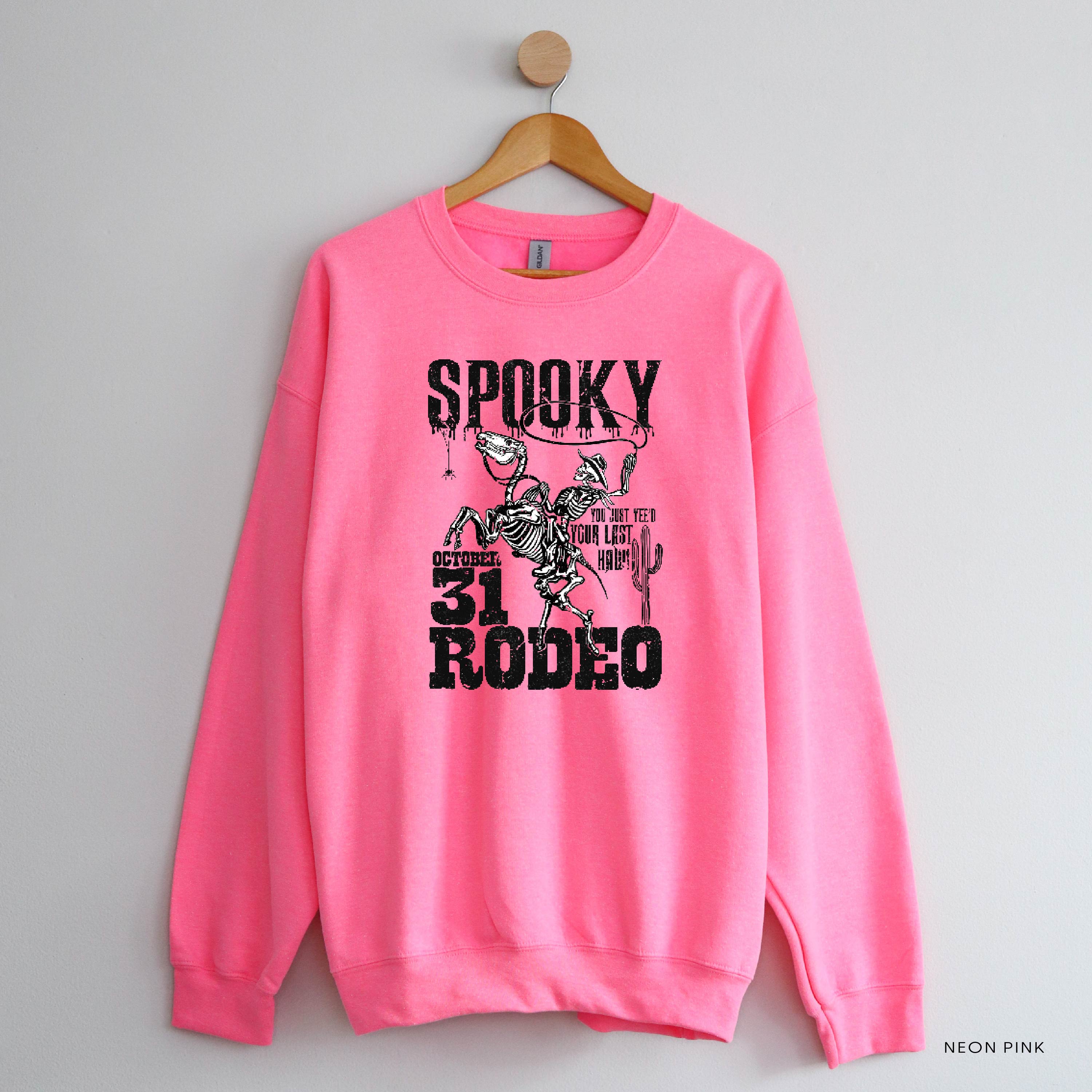 Spooky Rodeo - Basic Fleece Crewneck Little Mama Shirt Shop LLC