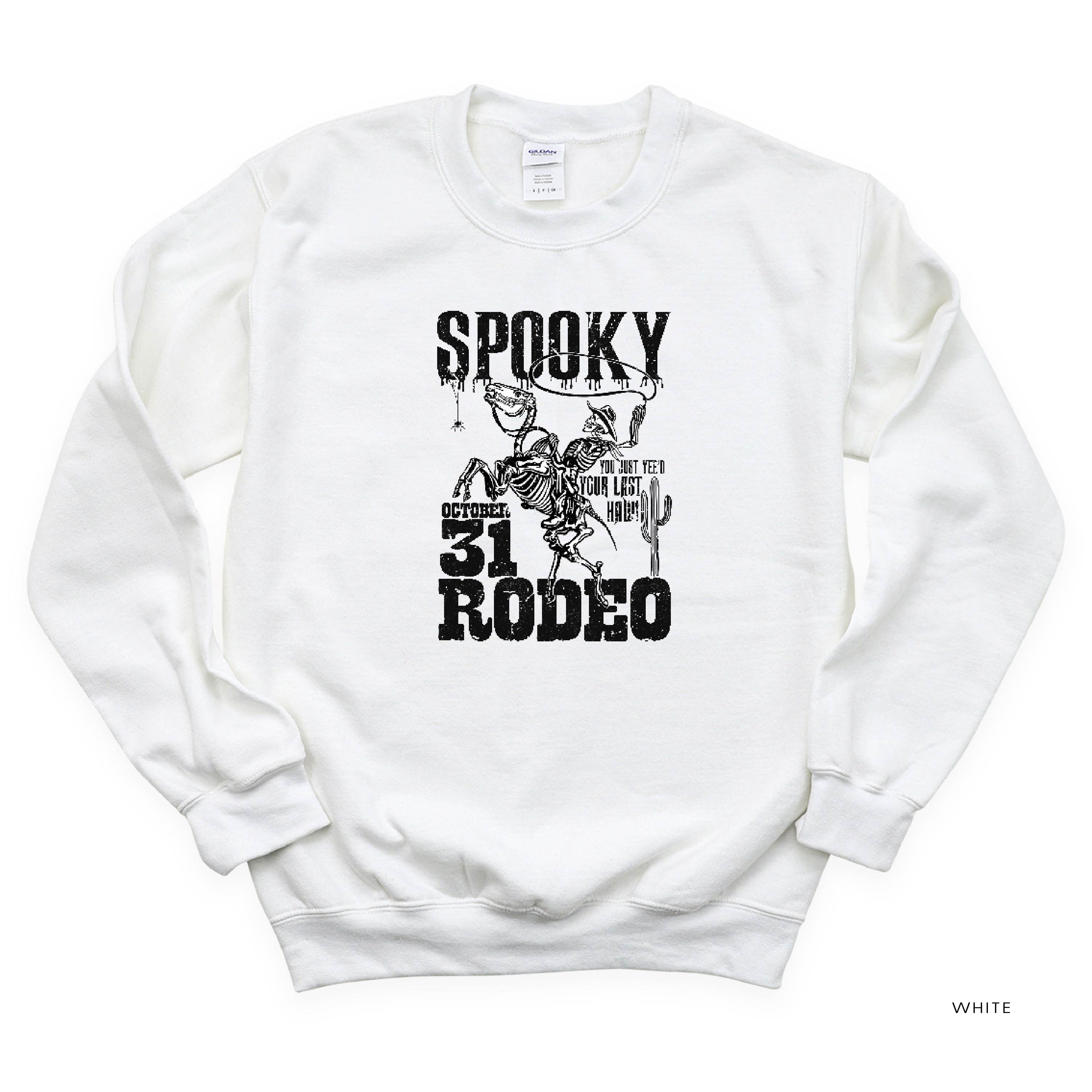 Spooky Rodeo - Basic Fleece Crewneck Little Mama Shirt Shop LLC