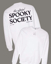 The Official Spooky Society - White Basic Fleece Little Mama Shirt Shop LLC