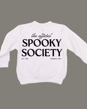The Official Spooky Society - White Child Sweater Little Mama Shirt Shop