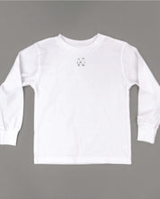 The Official Spooky Society - White Child Long Sleeve Tee Little Mama Shirt Shop