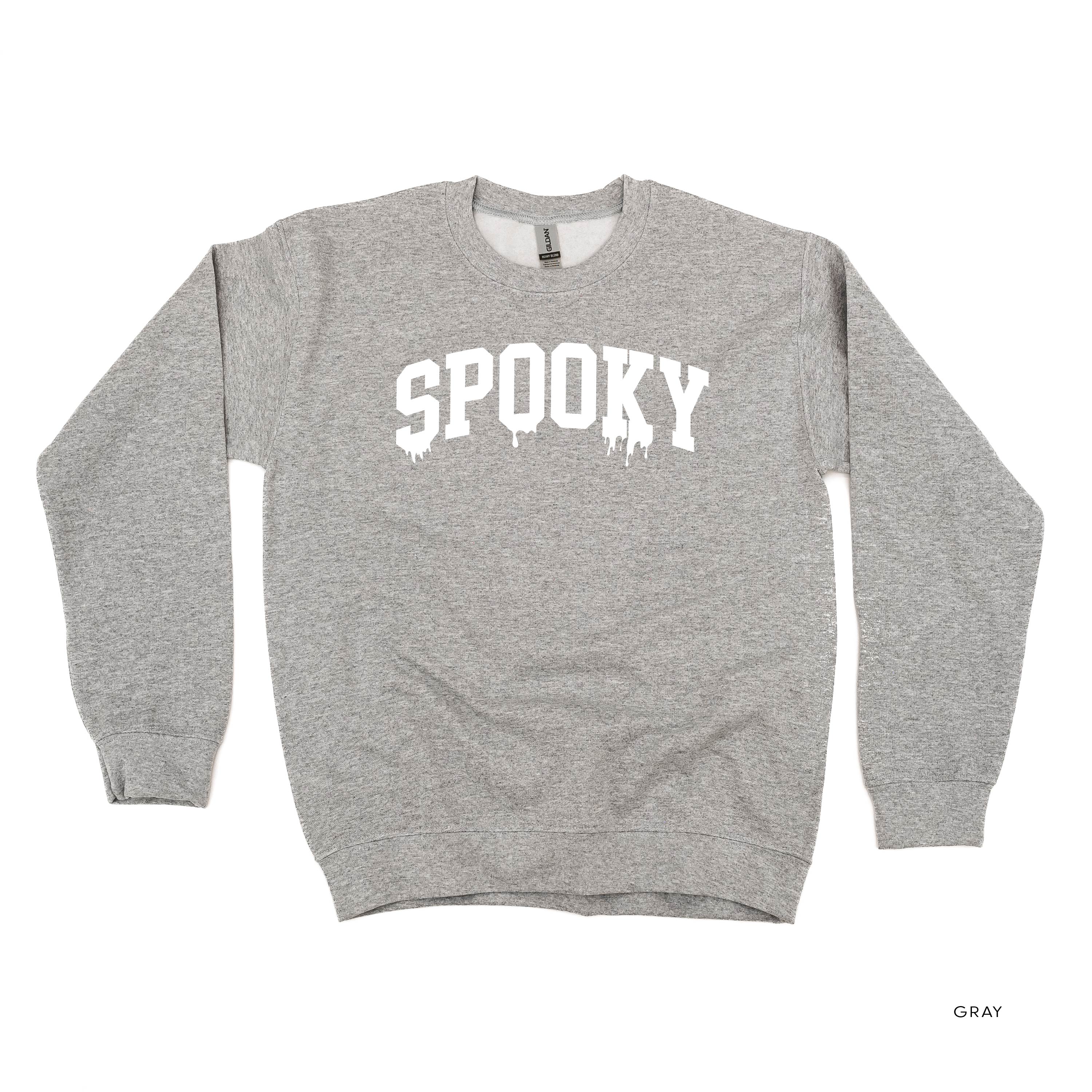 Spooky (Dripping) - Basic Fleece Crewneck Little Mama Shirt Shop LLC