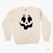 Spooky Jack-o'-lantern Face - Basic Fleece Crewneck Little Mama Shirt Shop LLC