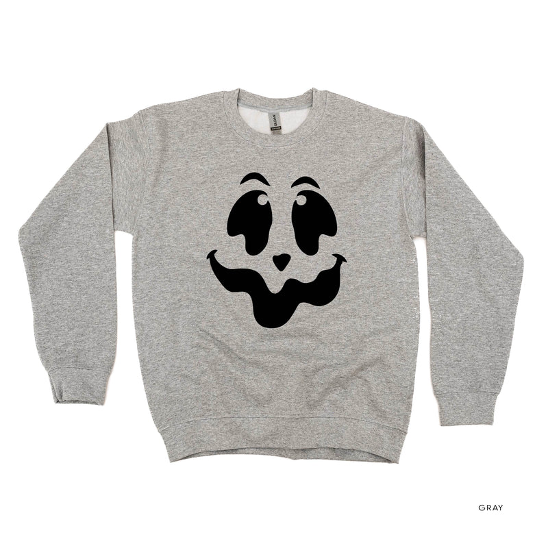 Spooky Jack-o'-lantern Face - Basic Fleece Crewneck