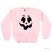 Spooky Jack-o'-lantern Face - Basic Fleece Crewneck Little Mama Shirt Shop LLC