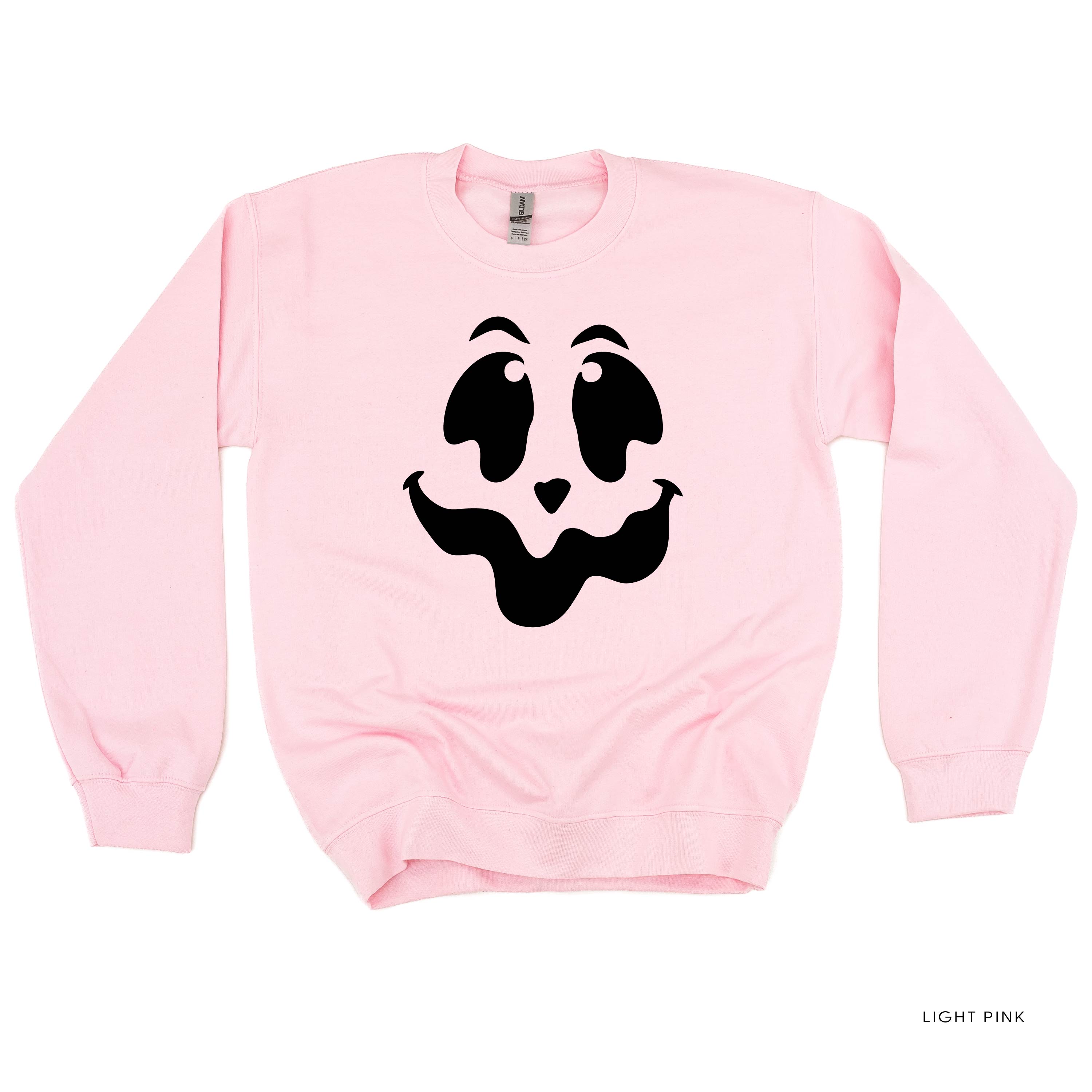 Spooky Jack-o'-lantern Face - Basic Fleece Crewneck Little Mama Shirt Shop LLC