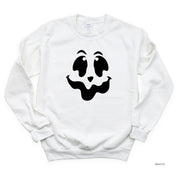 Spooky Jack-o'-lantern Face - Basic Fleece Crewneck Little Mama Shirt Shop LLC