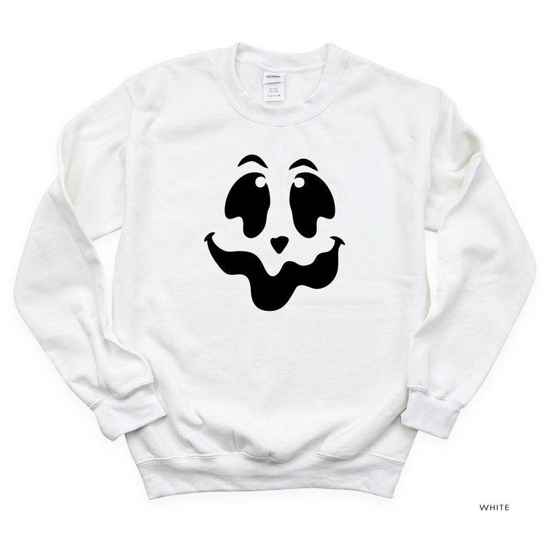 Spooky Jack-o'-lantern Face - Basic Fleece Crewneck