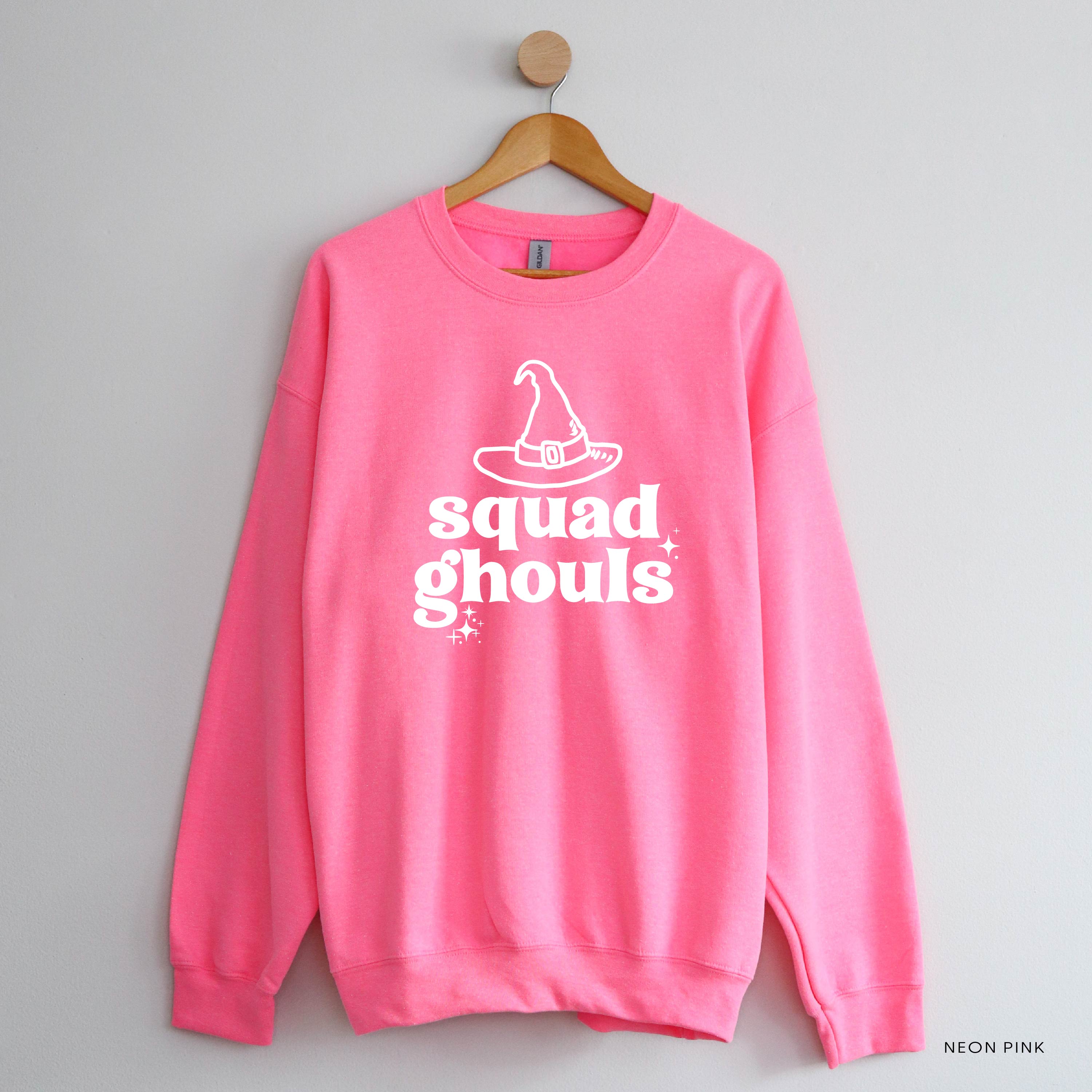 Squad Ghouls - Basic Fleece Crewneck Little Mama Shirt Shop LLC