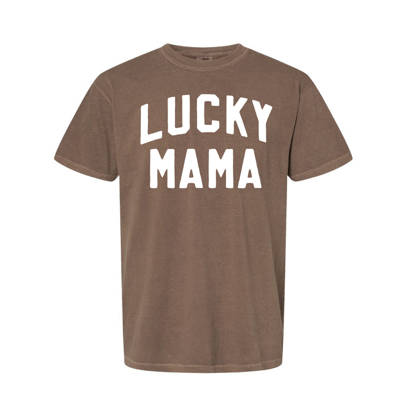 Arched LUCKY MAMA - SHORT SLEEVE COMFORT COLORS TEE