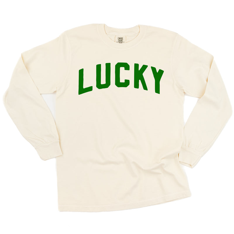 Arched LUCKY - LONG SLEEVE COMFORT COLORS TEE