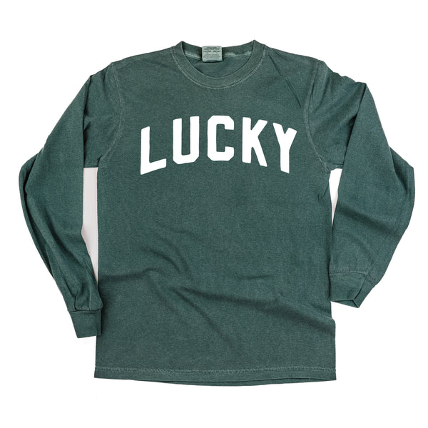 Arched LUCKY - LONG SLEEVE COMFORT COLORS TEE